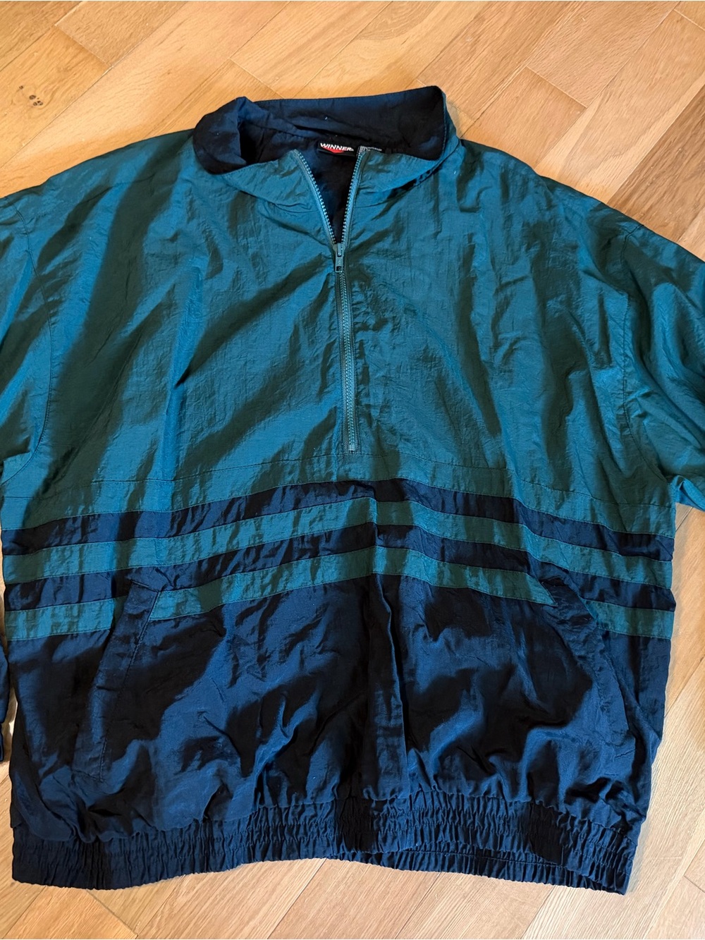 Vintage Winner 90s Colorblock Windbreaker Jacket XL
